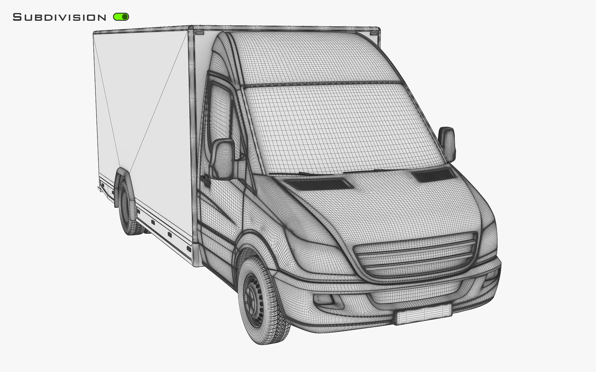 Mini Truck Box v 2 3D model_16
