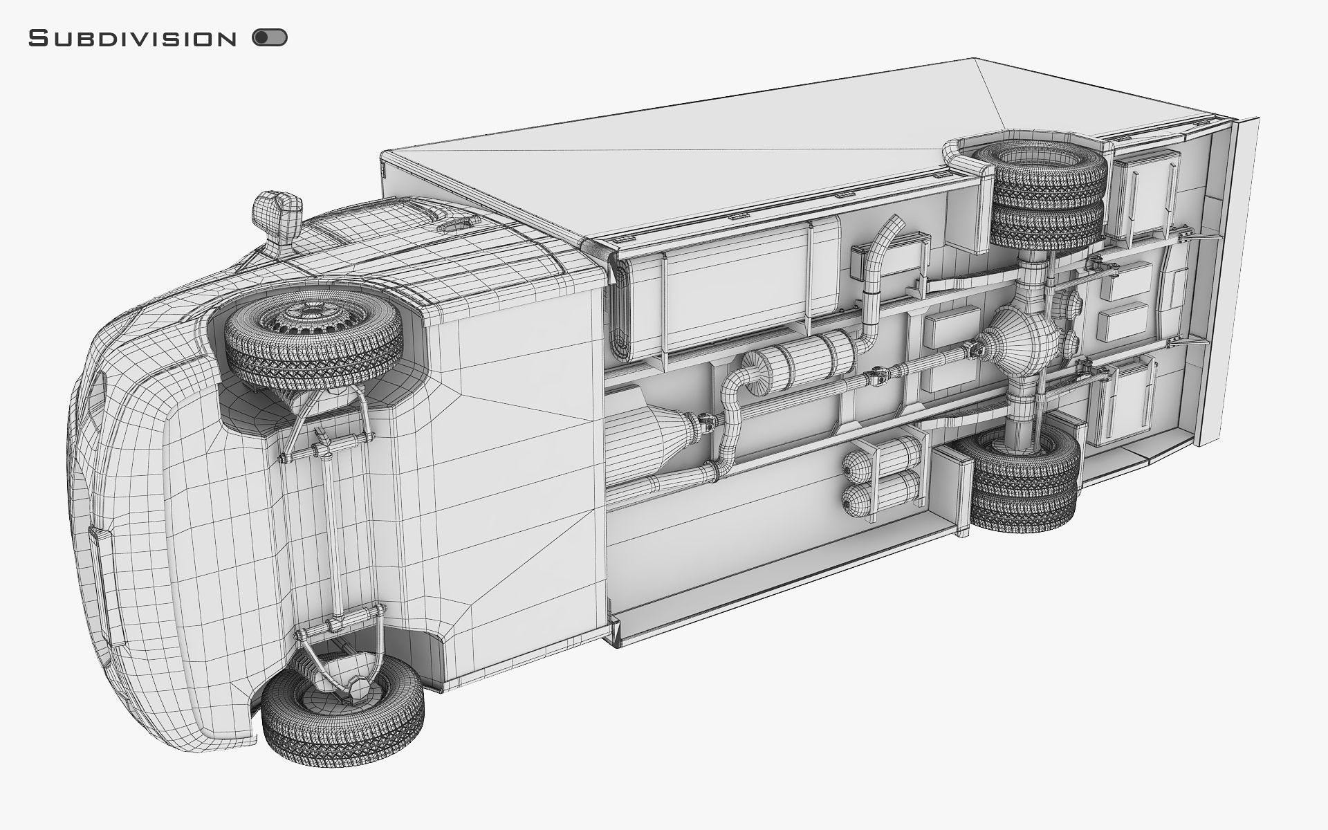Mini Truck Box v 2 3D model_33