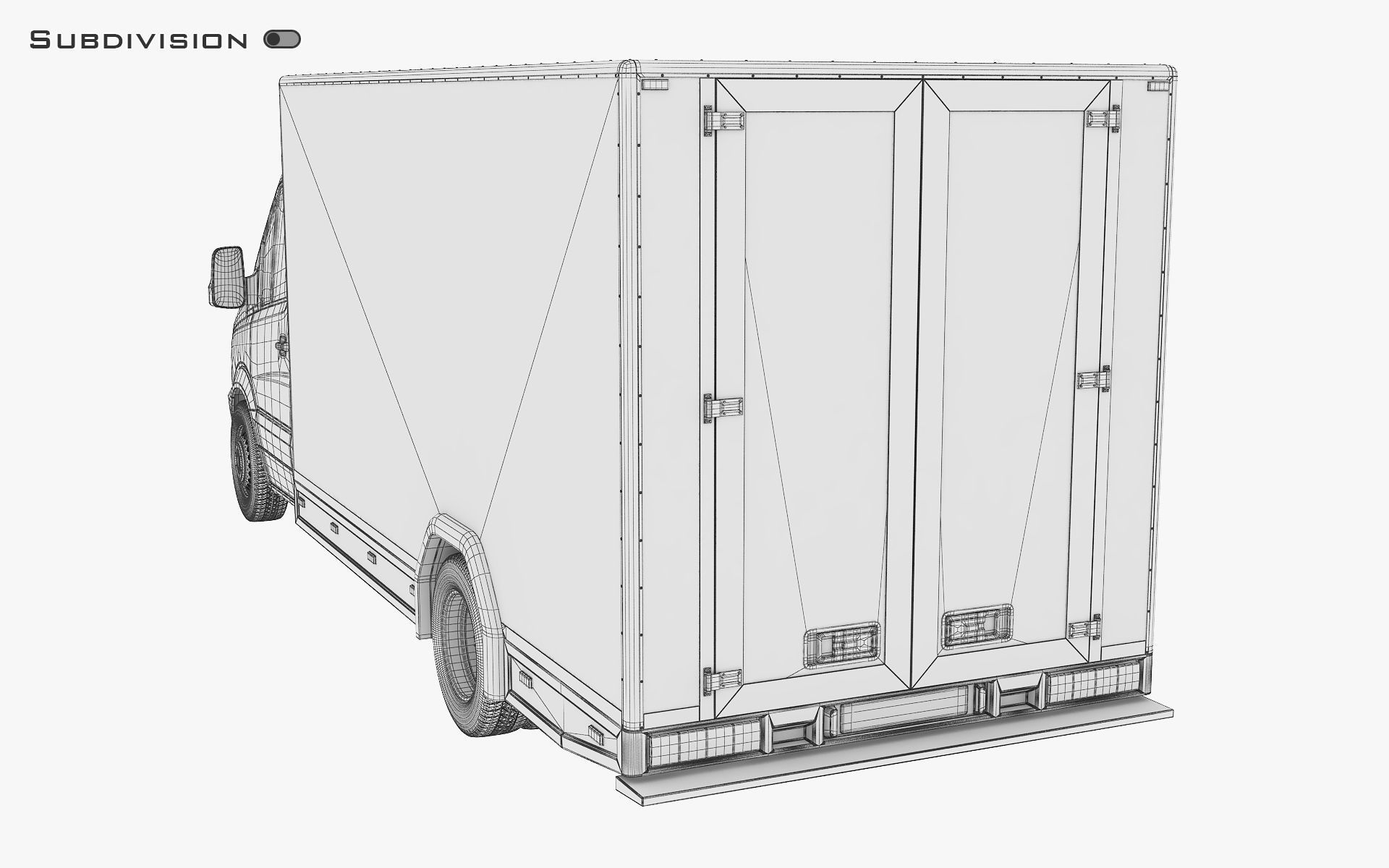 Mini Truck Box v 2 3D model_19
