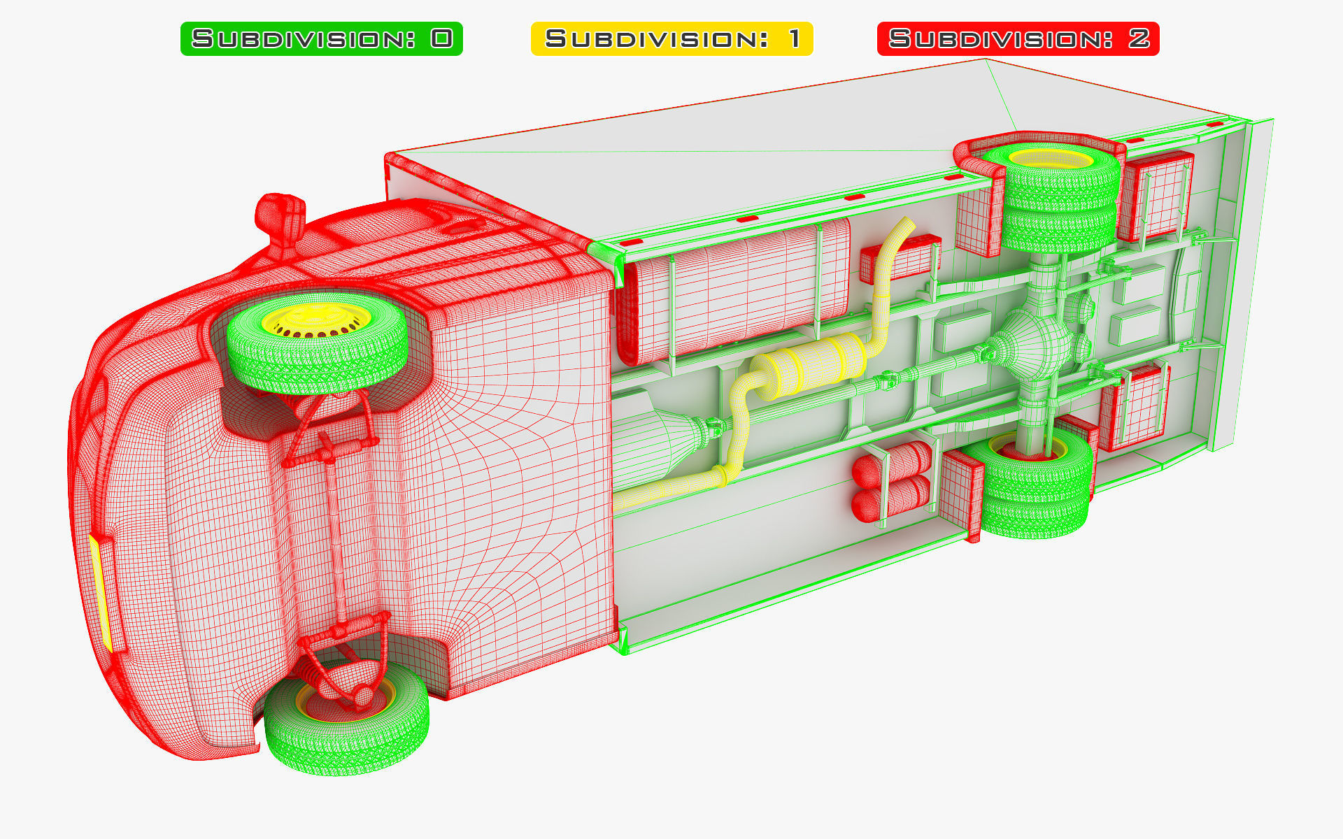 Mini Truck Box v 2 3D model_35