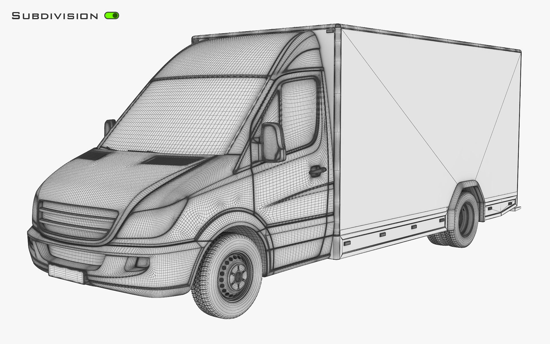 Mini Truck Box v 2 3D model_12