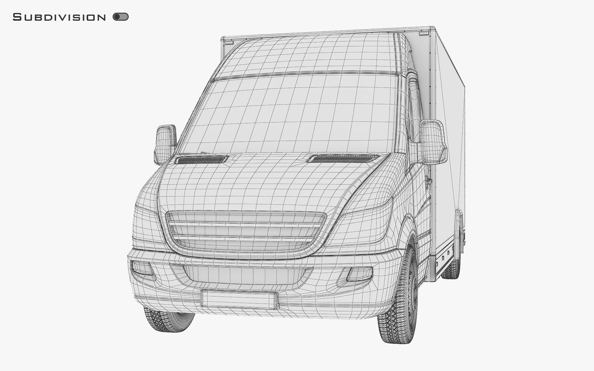 Mini Truck Box v 2 3D model_23
