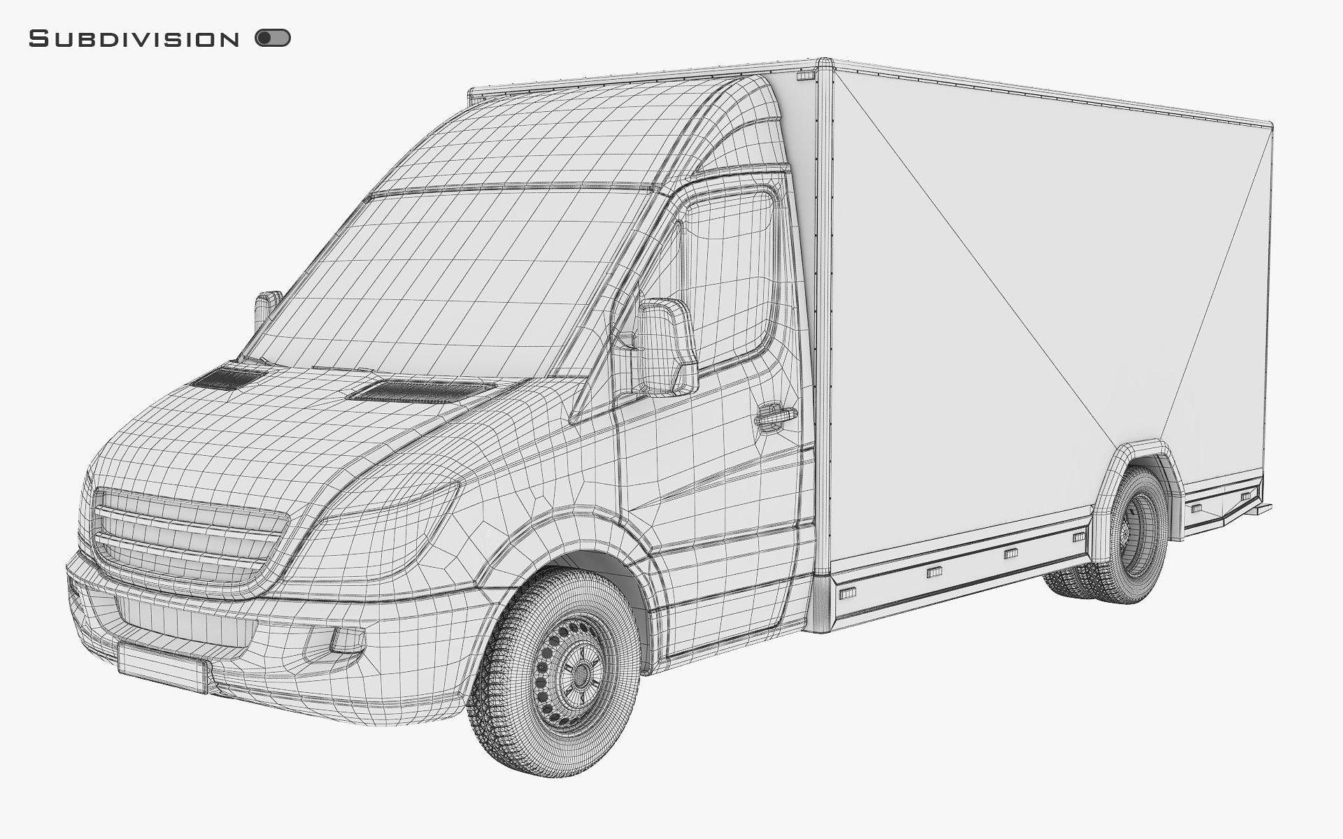 Mini Truck Box v 2 3D model_13