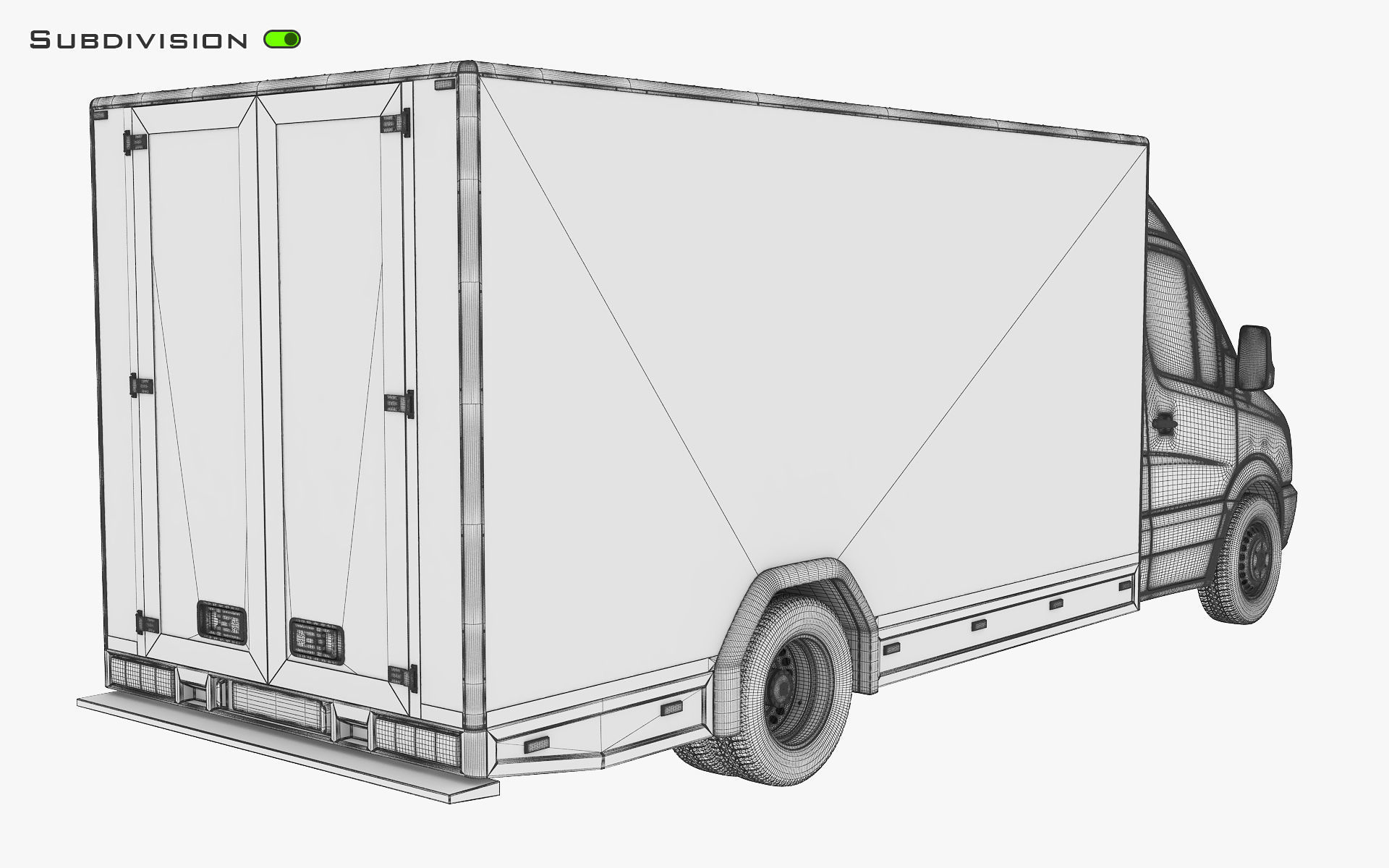 Mini Truck Box v 2 3D model_14