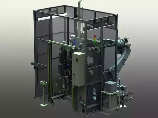Spot Welding Machine of Crossmember Sub-Assy 3D model