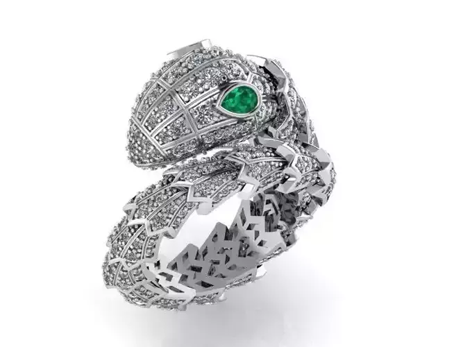Bvlgari Snake Serpent Ring 