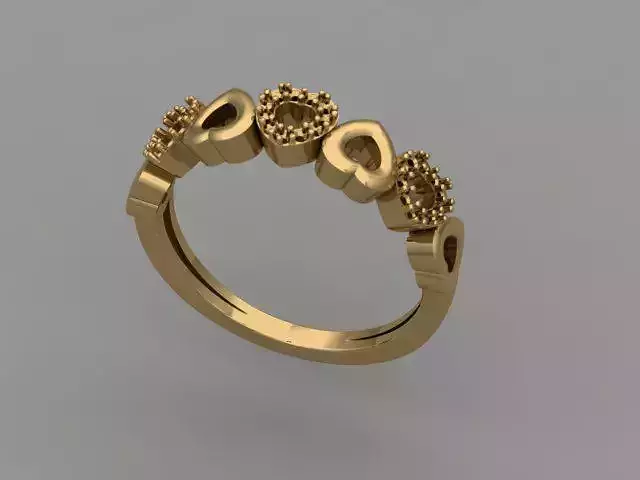 Wedding Engagement Women Ring 3D print model 3D print 