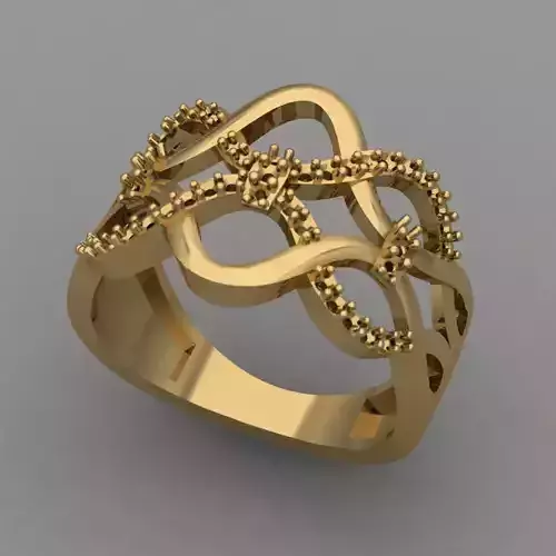 Wedding Engagement Women Ring 3D print model 3D print mode
