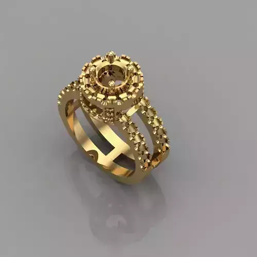 Wedding Engagement Women Ring 3D print model 3D print mode