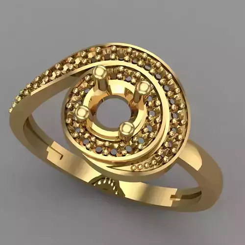 Wedding Engagement Women Ring 3D print model 3D print mode