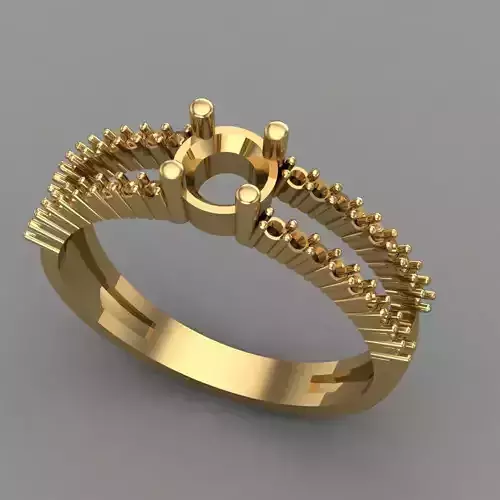 Wedding Engagement Women Ring 3D print model 3D print mode