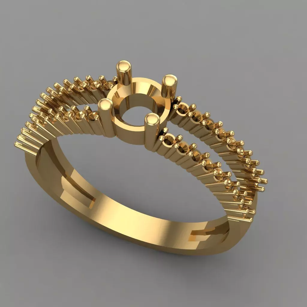 Wedding Engagement Women Ring 3D print model 3D print mode 3D print model