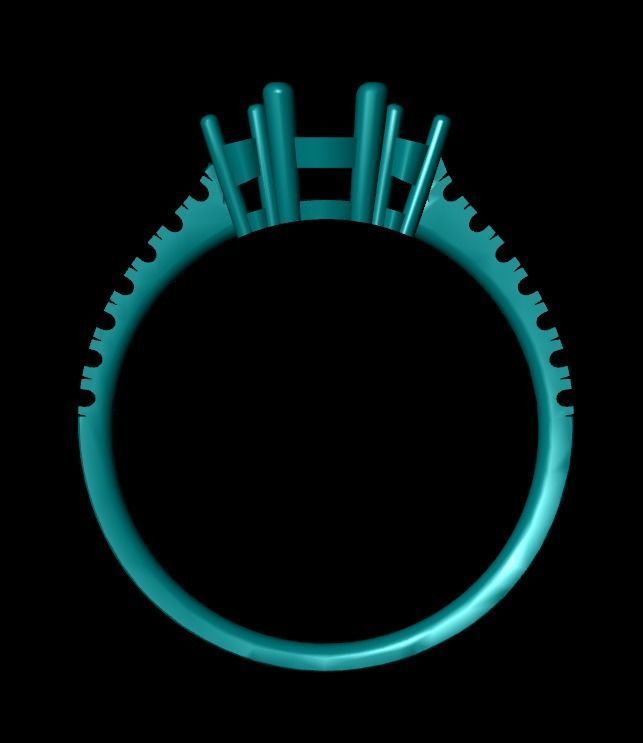 Wedding Engagement Women Ring 3D print model 3D print mode 3D print model_3