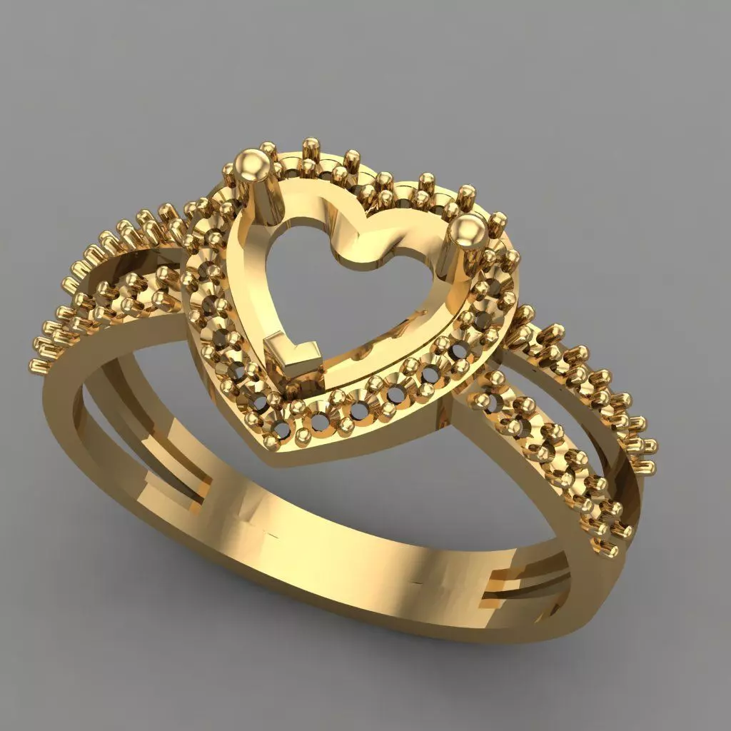 Wedding Engagement Women Ring 3D print model 3D print mode 3D print model_0