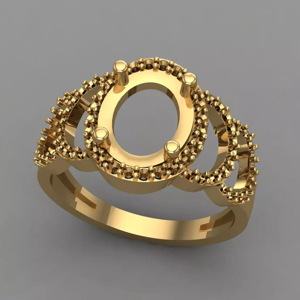 Wedding Engagement Women Ring 3D print model 3D print mode 3D print model_0