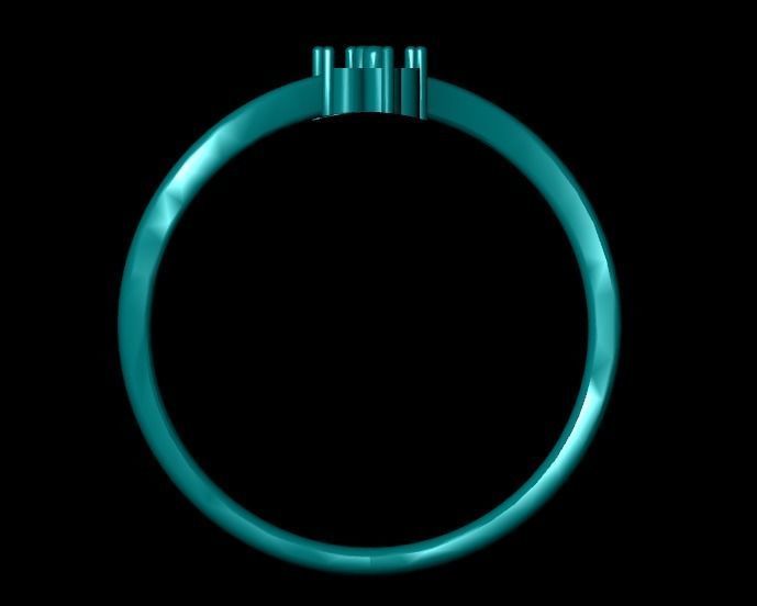 Wedding Engagement Women Ring 3D print model 3D print mode 3D print model_3