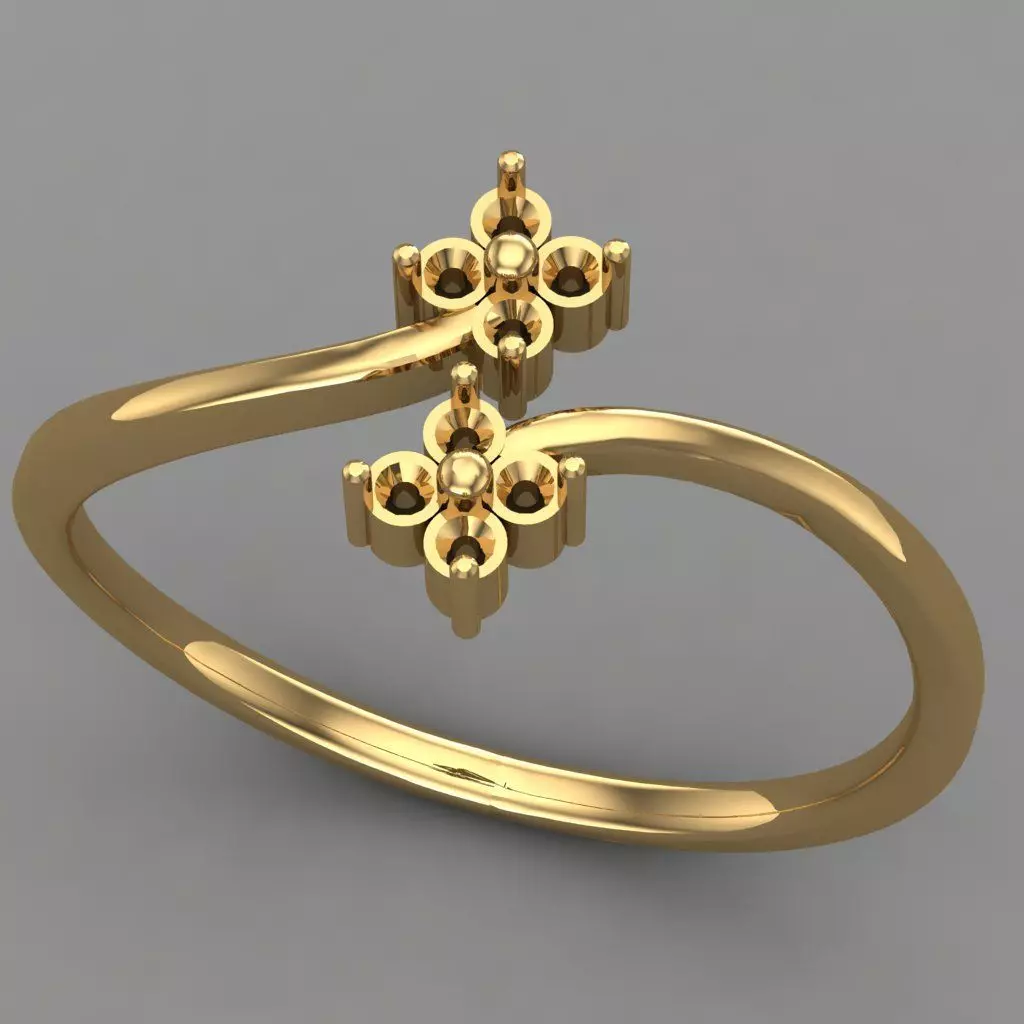 Wedding Engagement Women Ring 3D print model 3D print mode 3D print model_0