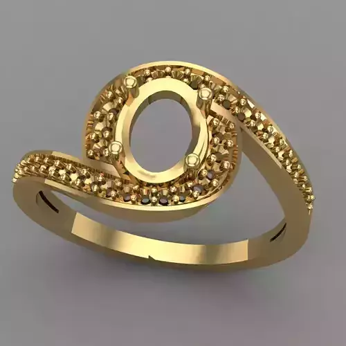 Wedding Engagement Women Ring 3D print model 3D print mode