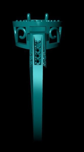 Wedding Engagement Women Ring 3D print model 3D print mode 3D print model_4