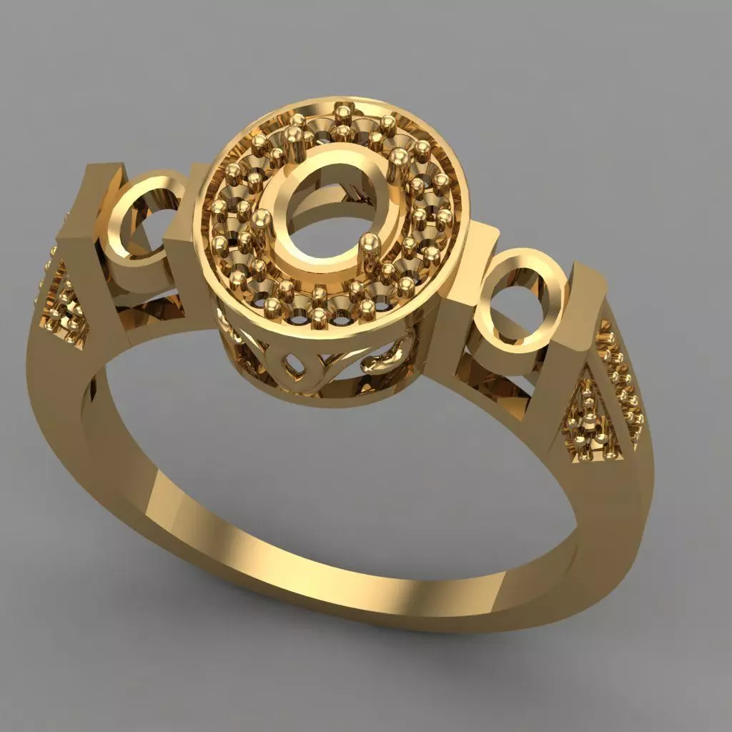 Wedding Engagement Women Ring 3D print model 3D print mode 3D print model_0