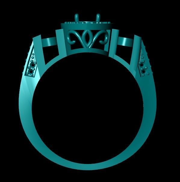 Wedding Engagement Women Ring 3D print model 3D print mode 3D print model_3