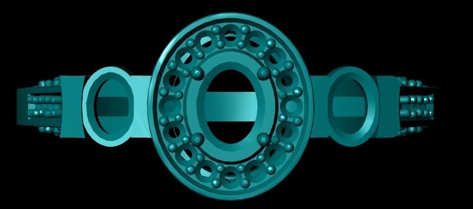 Wedding Engagement Women Ring 3D print model 3D print mode 3D print model_1