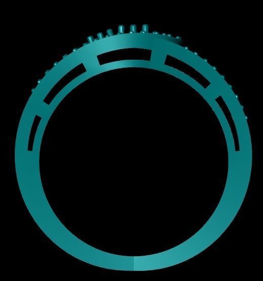 Wedding Engagement Women Ring 3D print model 3D print mode 3D print model_3