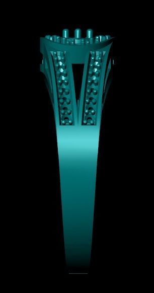 Wedding Engagement Women Ring 3D print model 3D print mode 3D print model_4