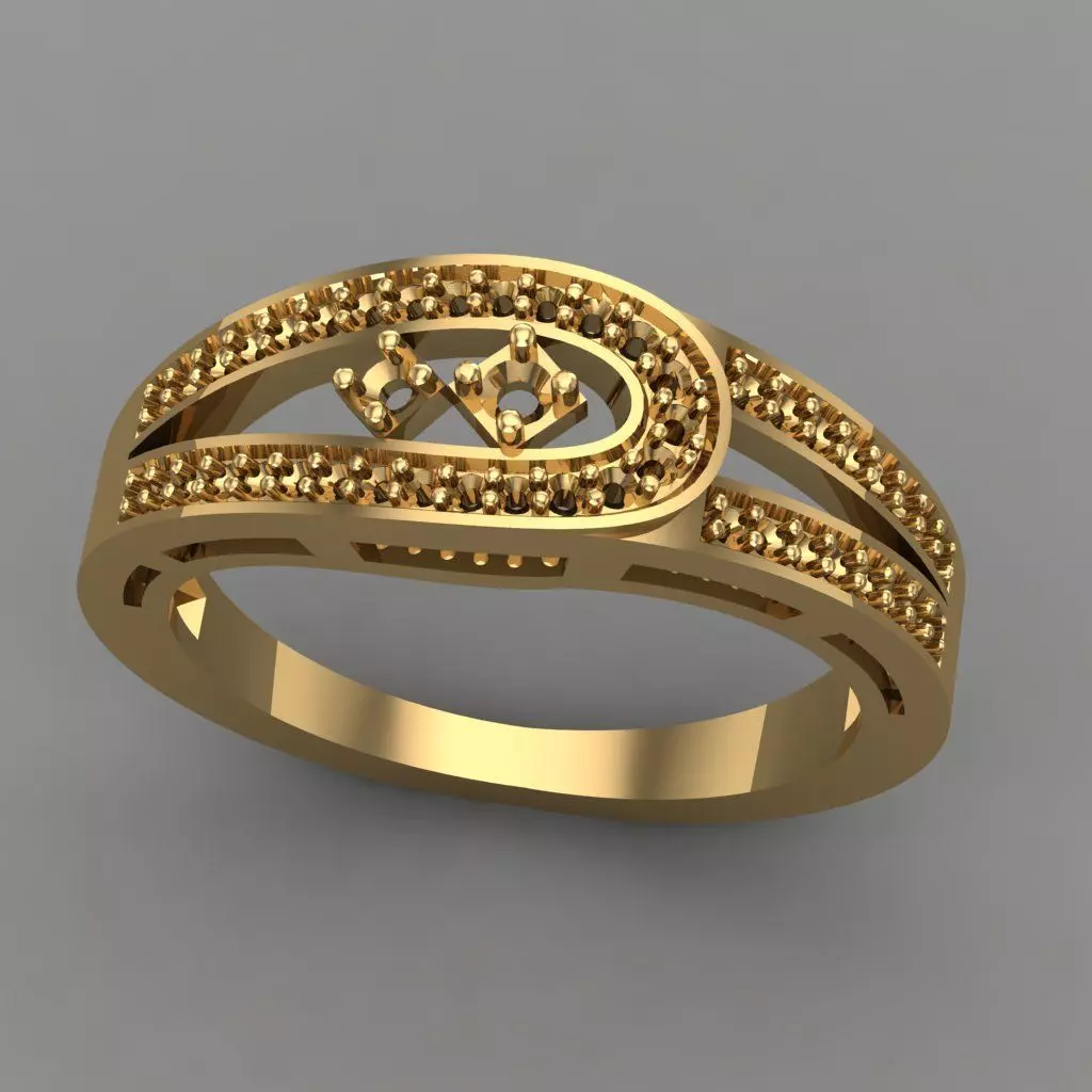 Wedding Engagement Women Ring 3D print model 3D print mode 3D print model_0