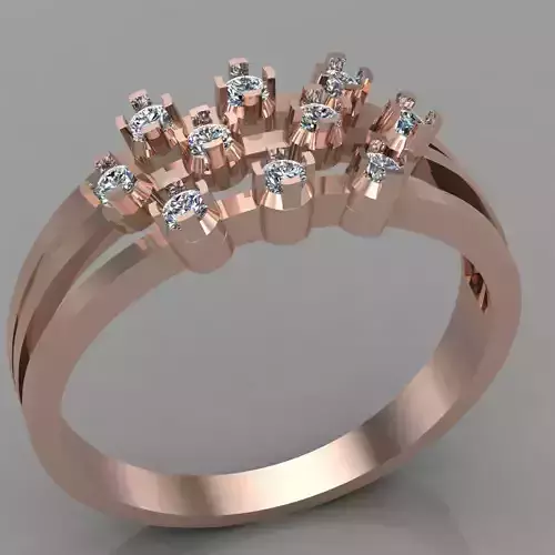 Wedding Engagement Women Ring 3D print model 3D print mode
