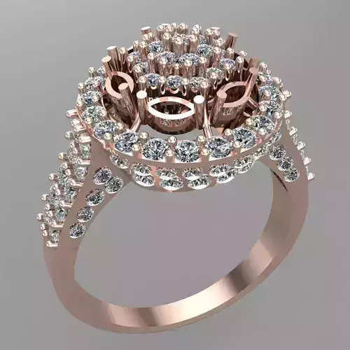 Wedding Engagement Women Ring 3D print model 3D print mode
