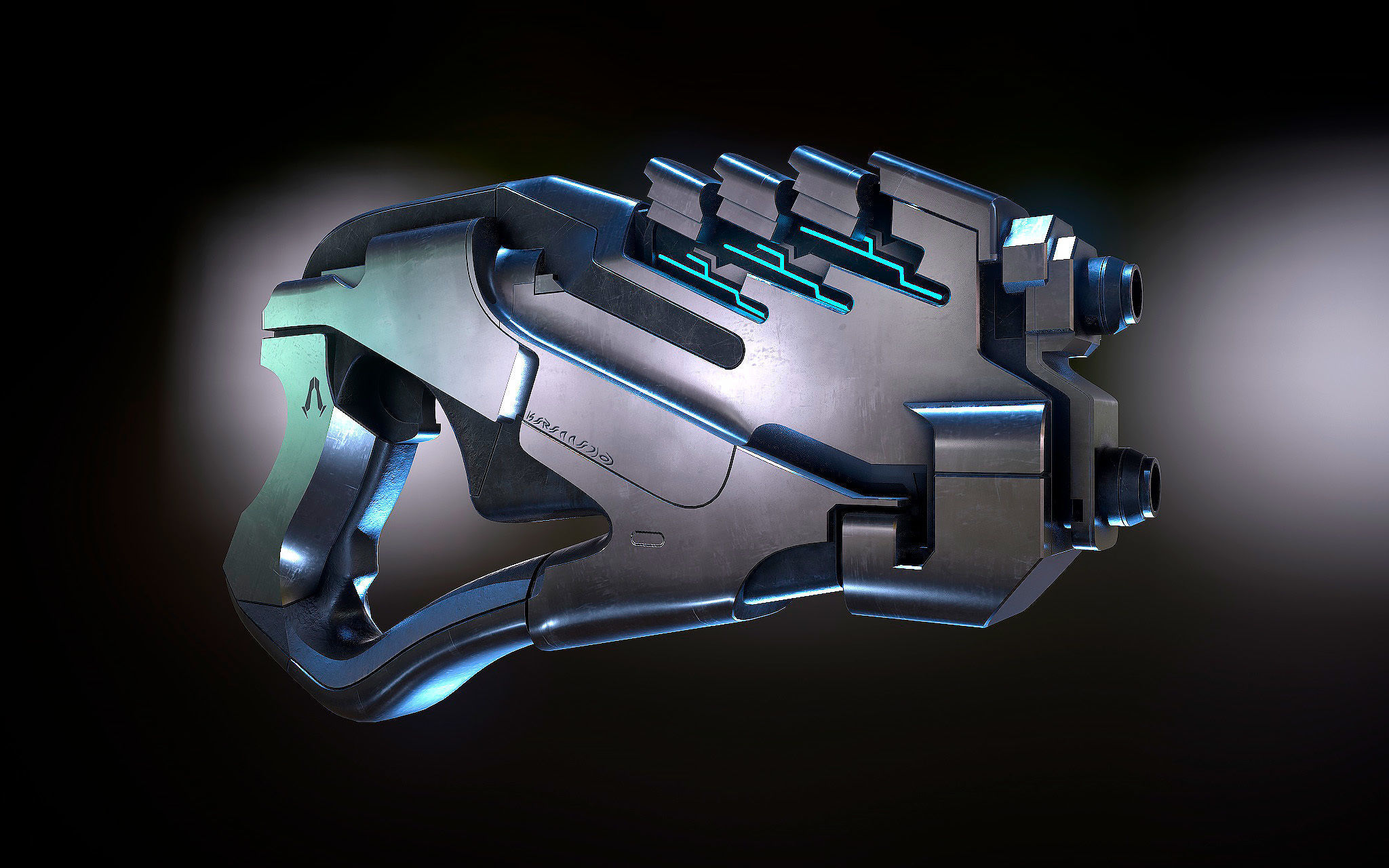 Arc Pistol Mass Effect 3D model_2