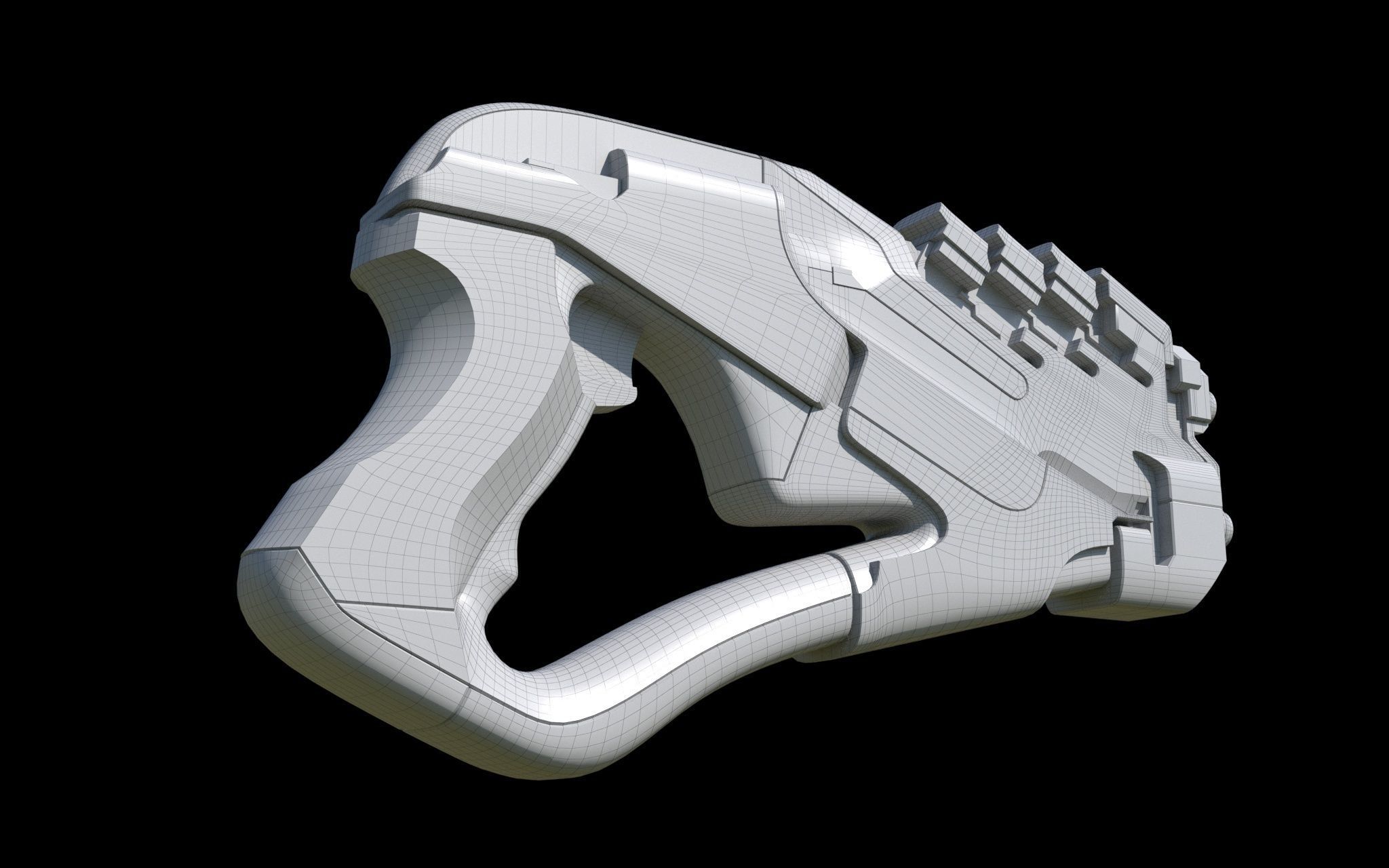 Arc Pistol Mass Effect 3D model_9