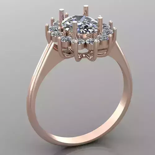 Wedding Engagement Women Ring 3D print model 3D print mode
