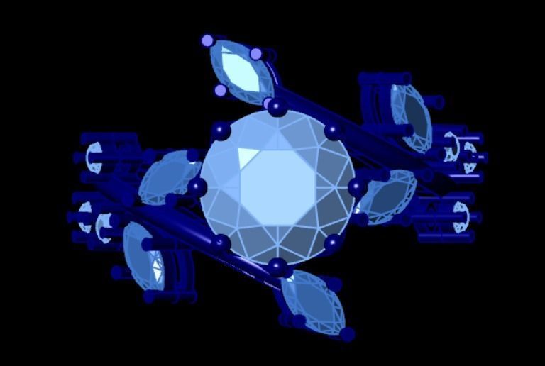 Wedding Engagement Women Ring 3D print model 3D print mode 3D print model_2