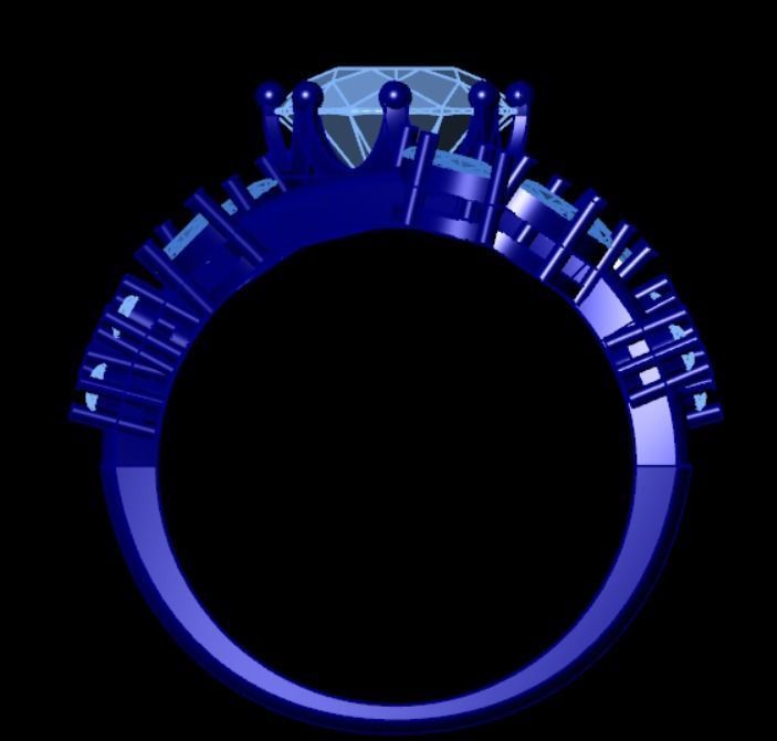 Wedding Engagement Women Ring 3D print model 3D print mode 3D print model_3