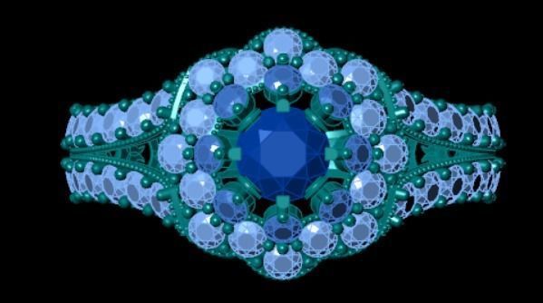 Wedding Engagement Women Ring 3D print model 3D print mode 3D print model_2