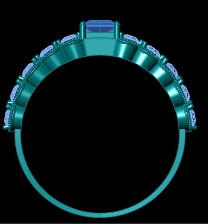 Wedding Engagement Women Ring 3D print model 3D print mode 3D print model_3