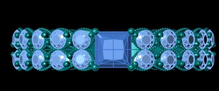 Wedding Engagement Women Ring 3D print model 3D print mode 3D print model_2