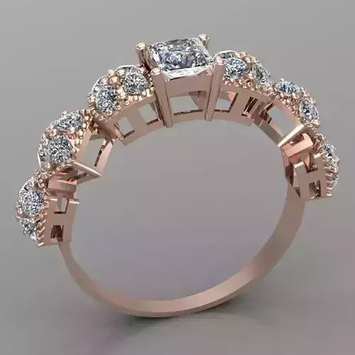 Wedding Engagement Women Ring 3D print model 3D print mode
