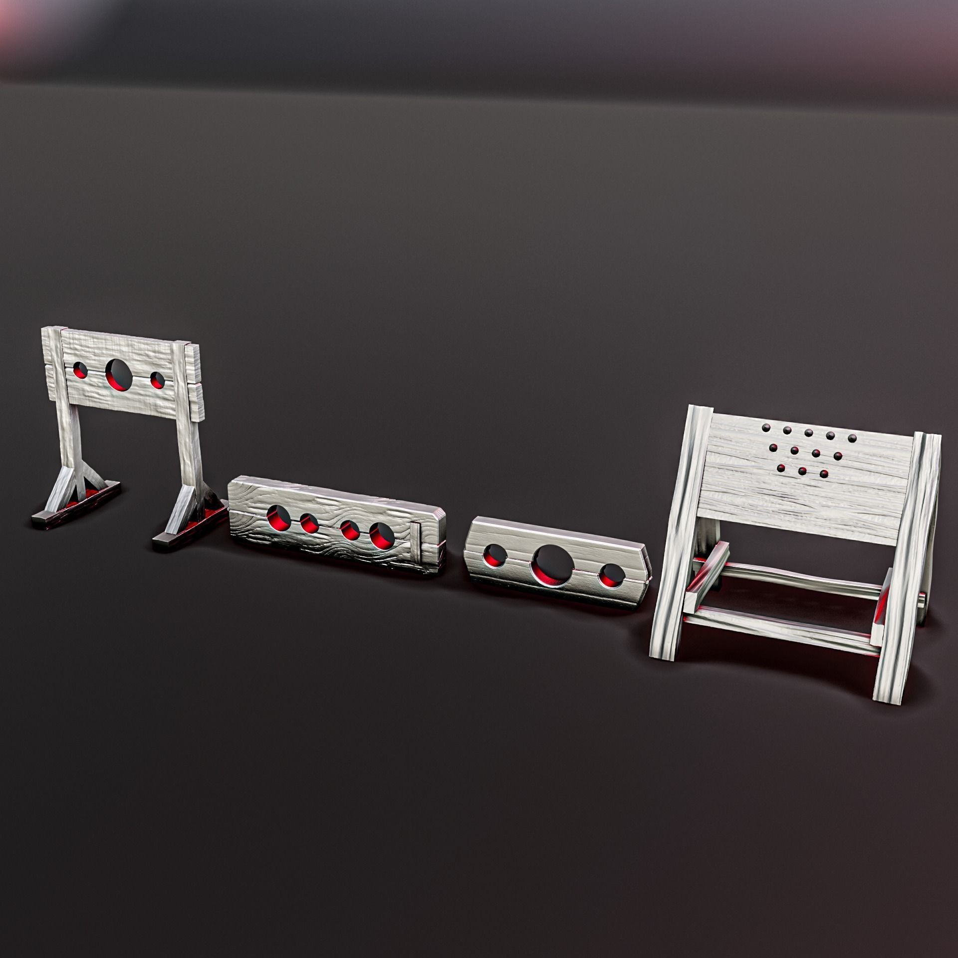 MEDIEVAL TORTURE DIORAMA PACK 3D print model_3