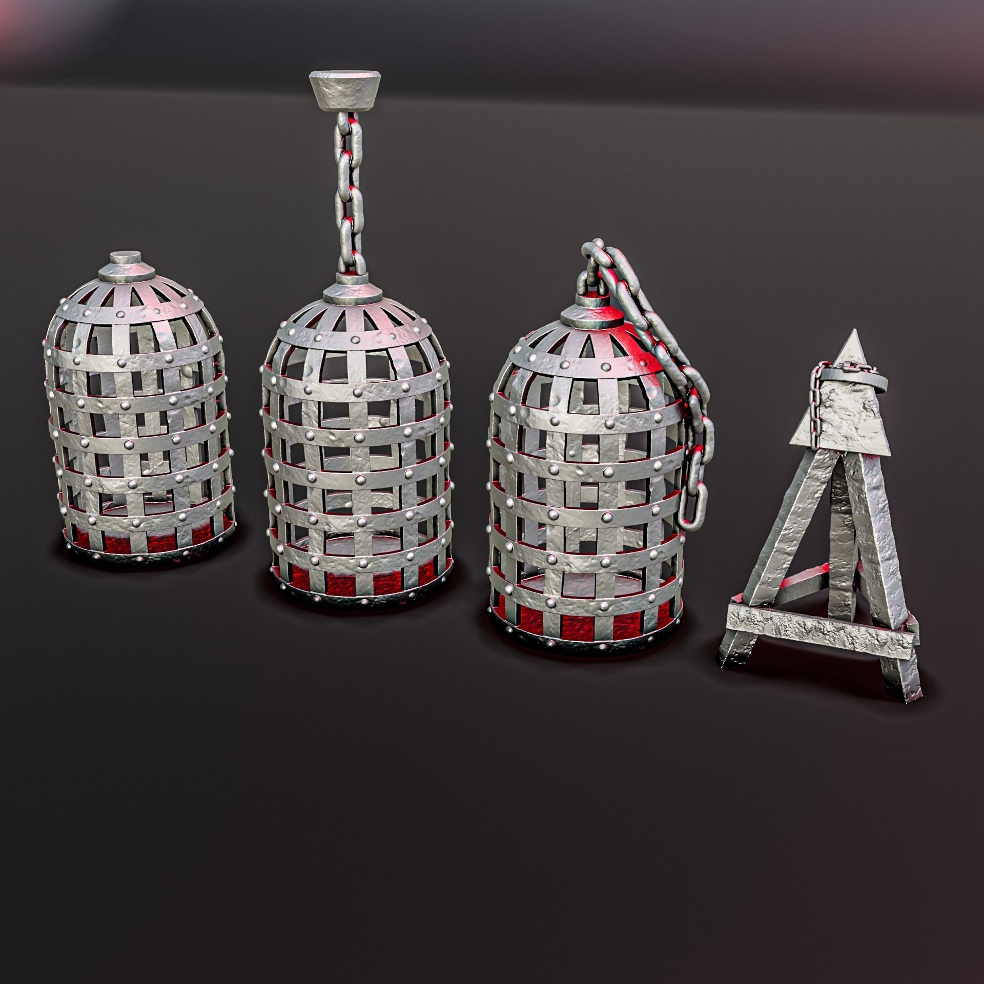 MEDIEVAL TORTURE DIORAMA PACK 3D print model_11