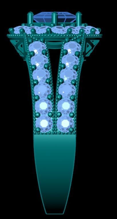 Wedding Engagement Women Ring 3D print model 3D print mode 3D print model_3