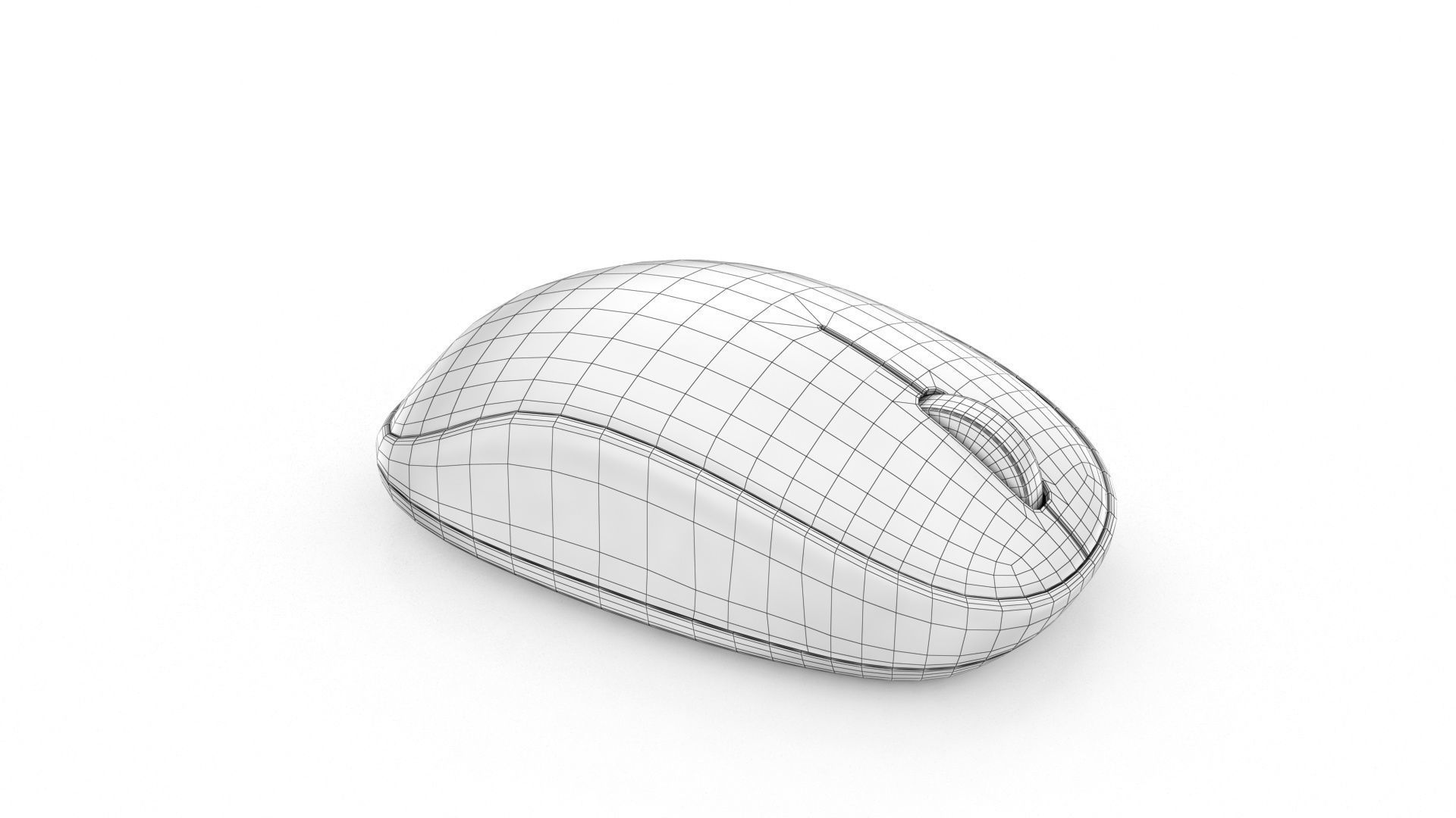 Bluetooth Mouse Low-poly 3D model_14