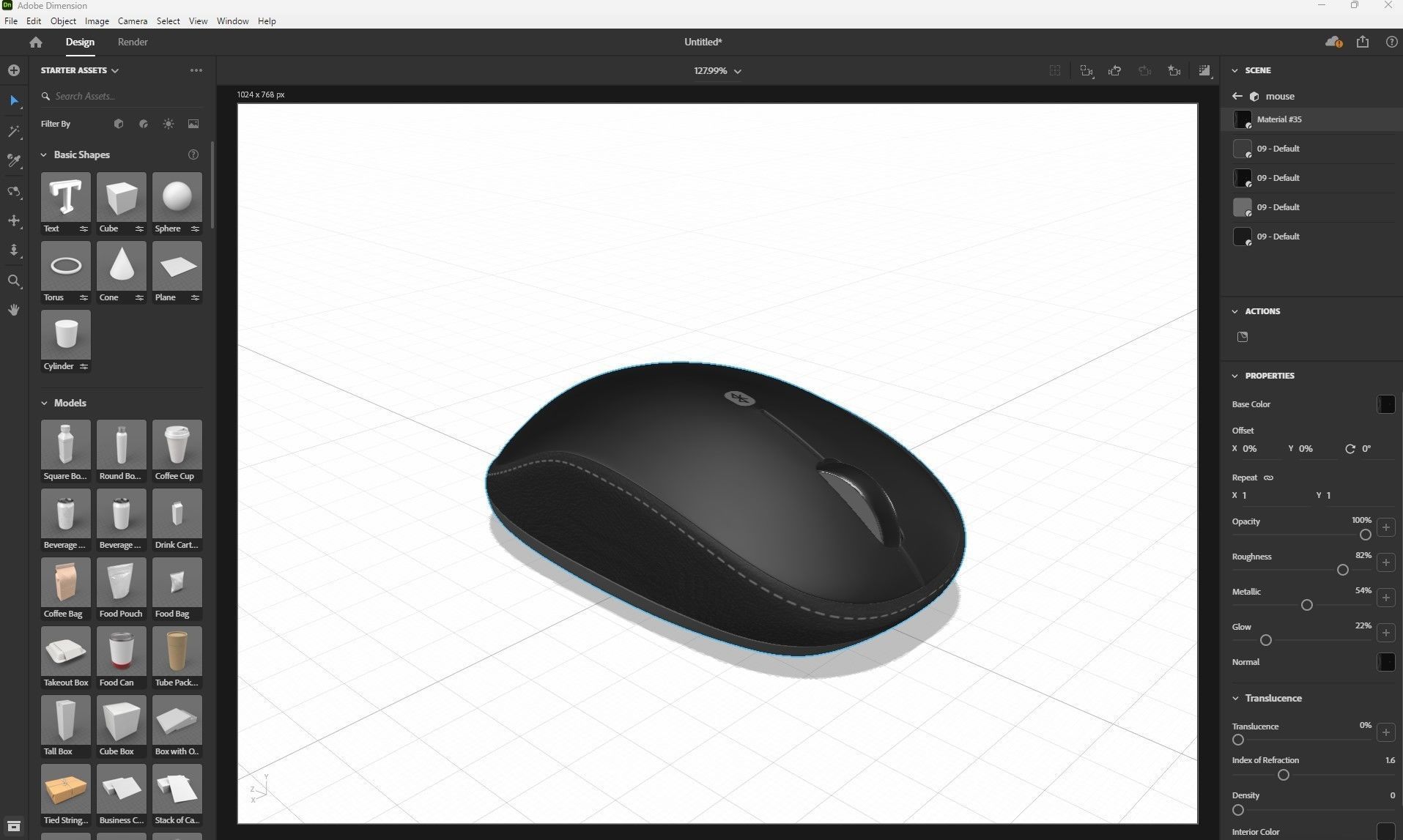 Bluetooth Mouse Low-poly 3D model_19