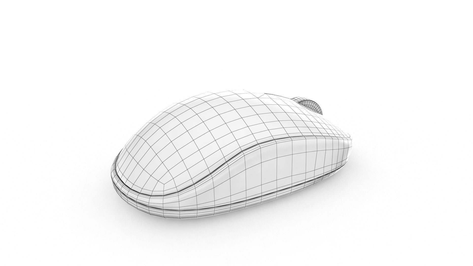 Bluetooth Mouse Low-poly 3D model_17