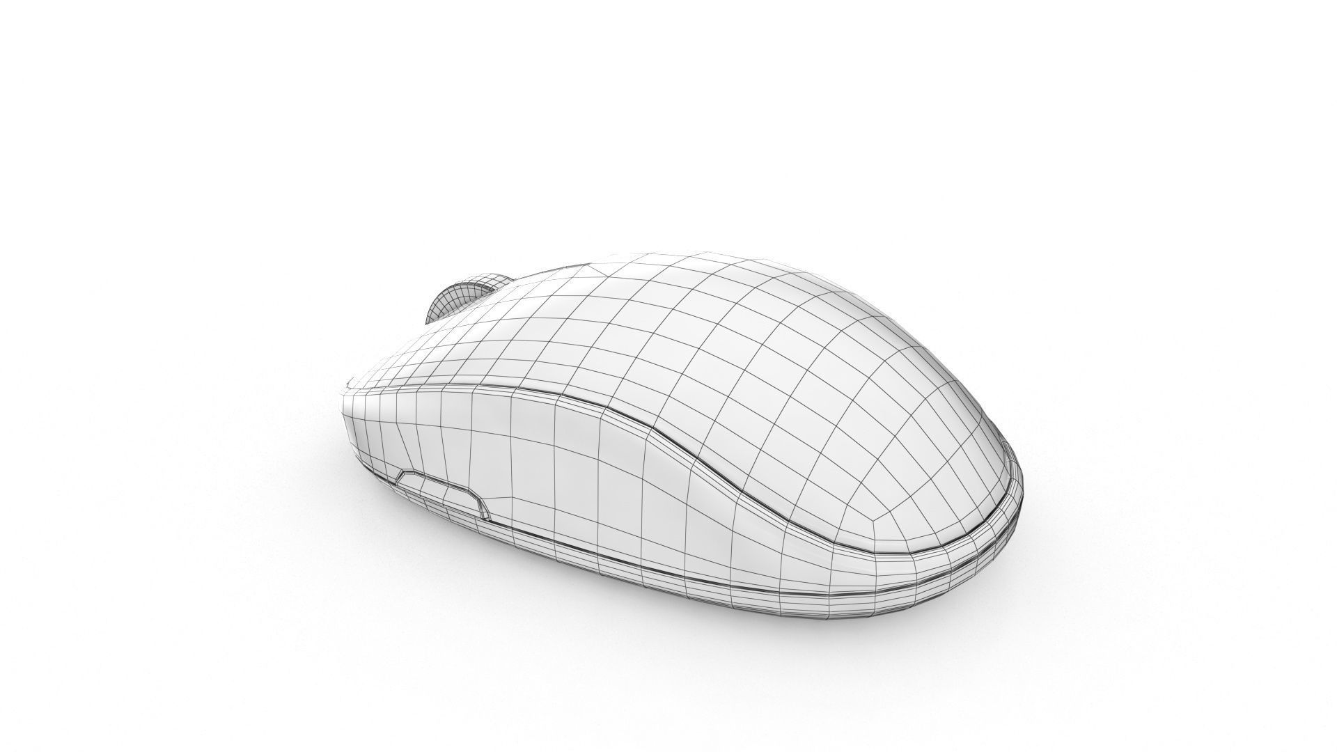 Bluetooth Mouse Low-poly 3D model_16