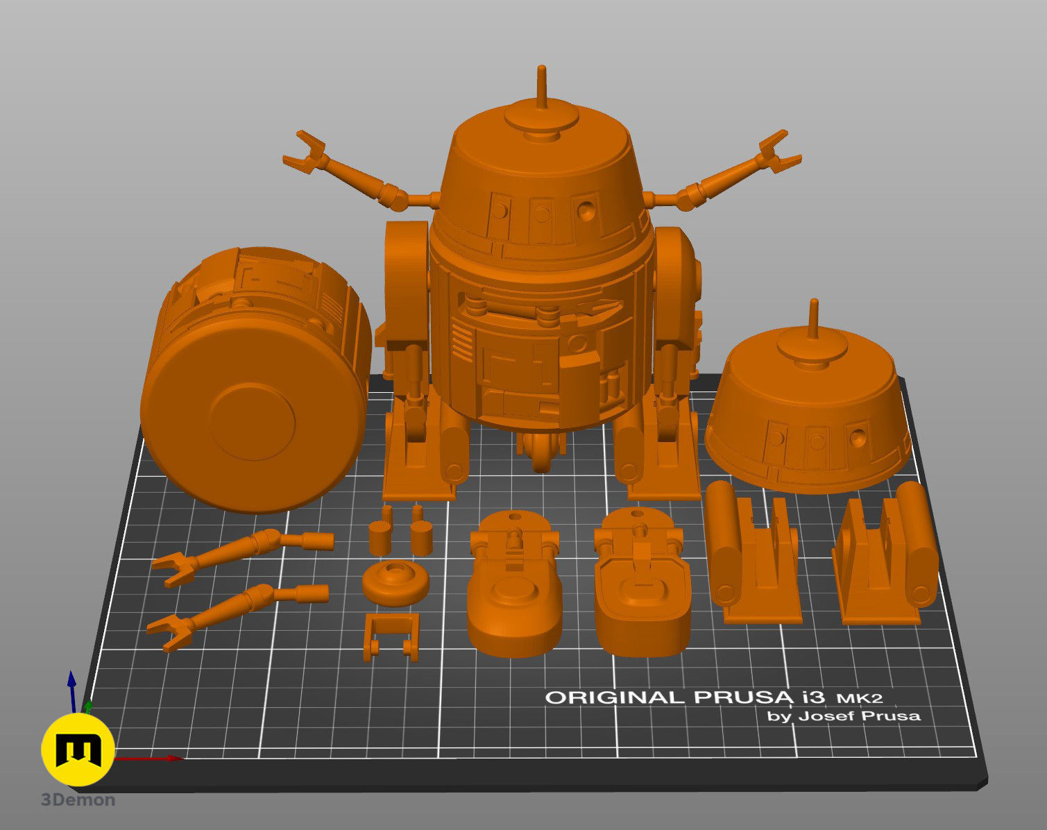 C1-10P Chopper Droid - Star Wars 3D print model_6