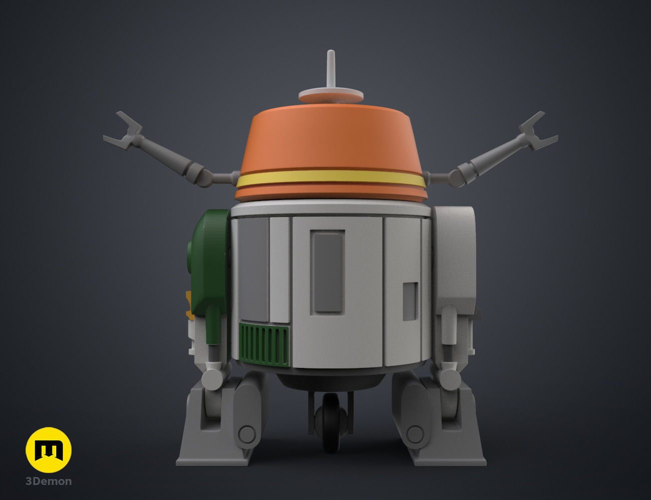 C1-10P Chopper Droid - Star Wars 3D print model_22