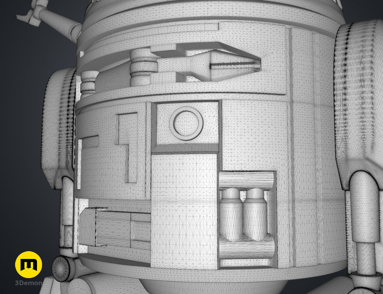 C1-10P Chopper Droid - Star Wars 3D print model_12